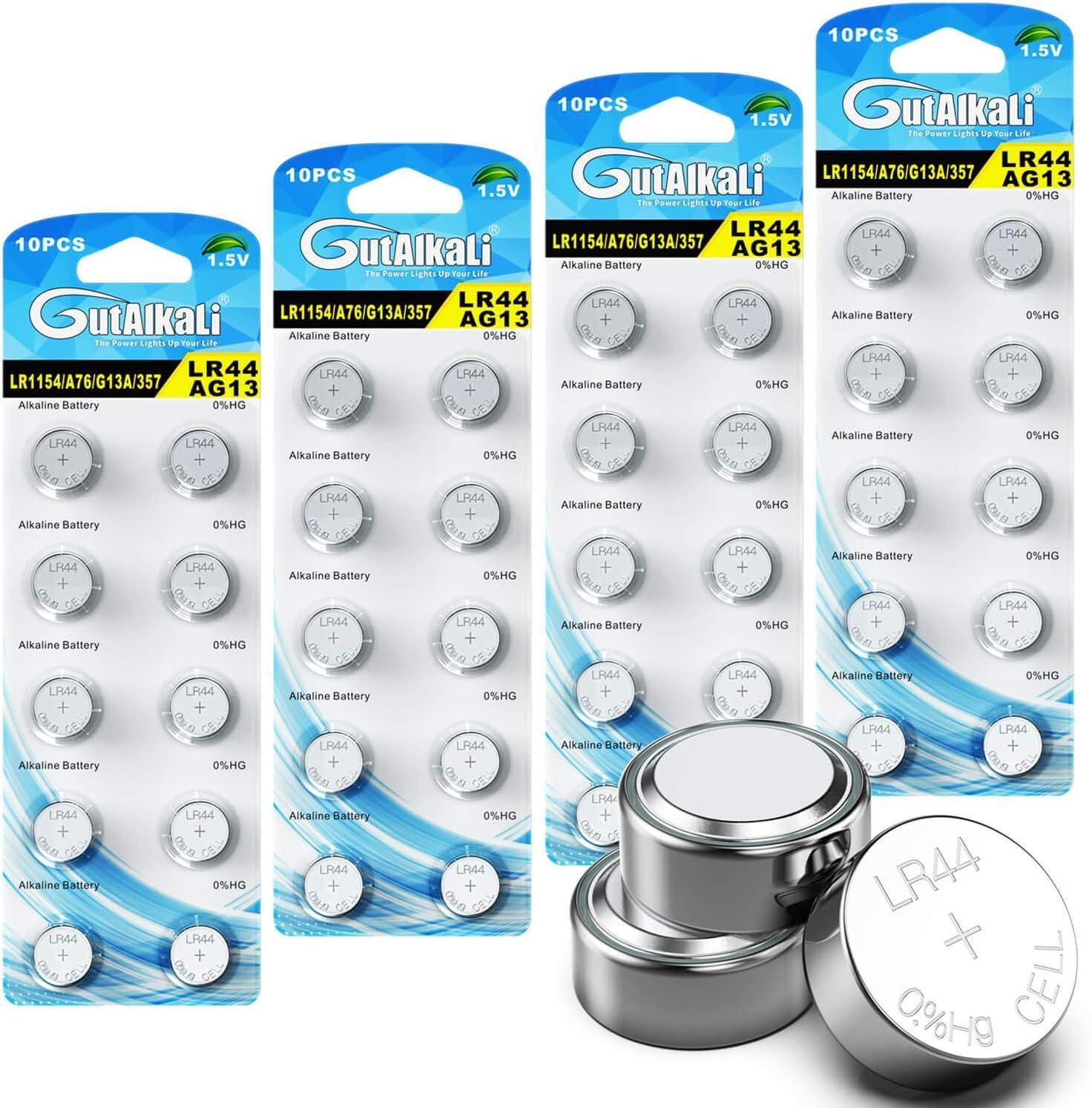 Gutalkali LR44 40 stuks batterijen