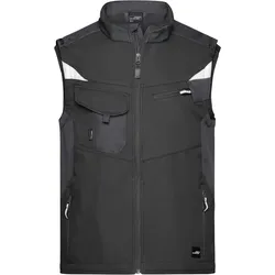James & Nicholson Herren Workwear Gilet Strong Weste JN845 black/black XXL