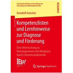 Kompetenzlisten und Lernhinweise zur Diagnose und Förderung, Fachbücher von Annabell Gutscher