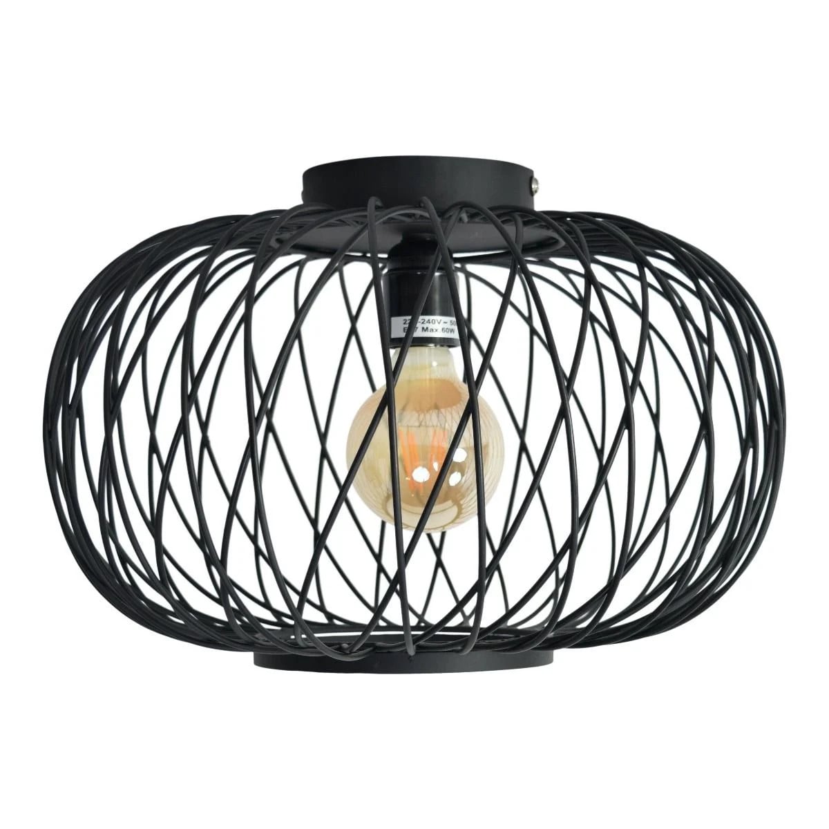 Urban Interiors Plafondlamp Twist Large Zwart Ø 37 cm