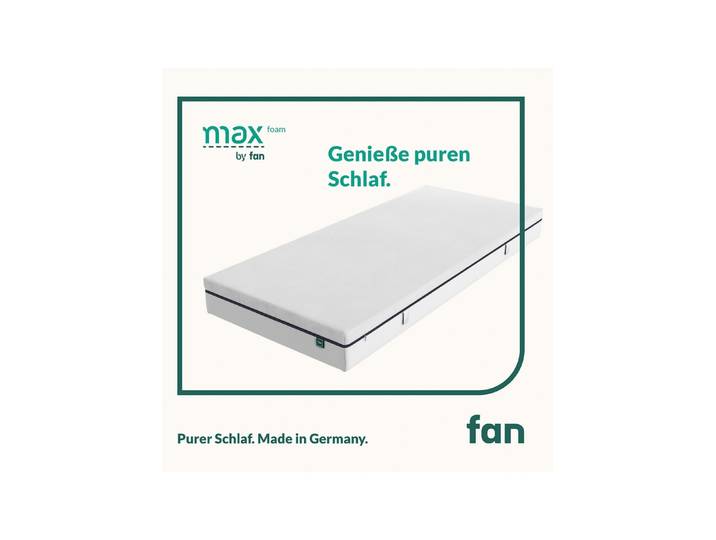Mehrzonen-Matratze „max foam by fan“, Größe 133 (100/200 cm)