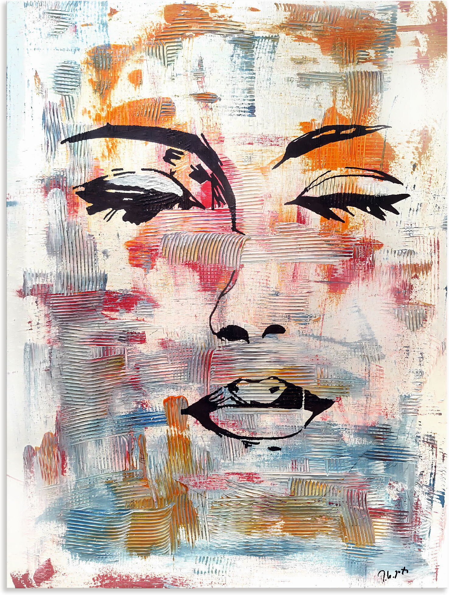 Wandbild ARTLAND "Eine Frau aus einem anderen Universum", bunt (farbe bild(er): farbig), B:30cm H:40cm, Alu Dibond, Bilder, Wandbild, als Alubild, Leinwandbild, Poster, Wandaufkleber in verschied. Grössen farbe bild(er): farbig B/H/T: 30cm x 40cm, Alu-Dib