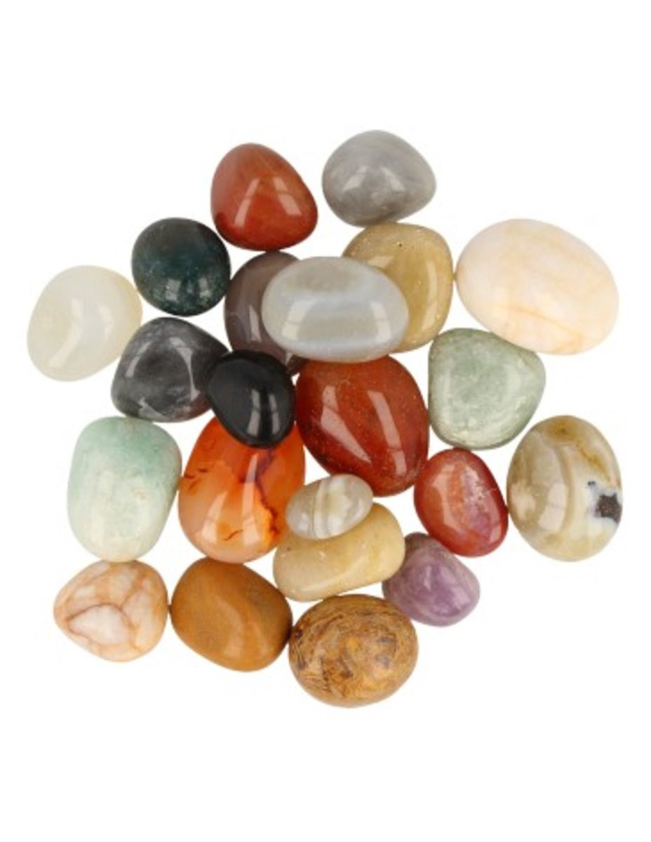 India mix trommelstenen 100 g