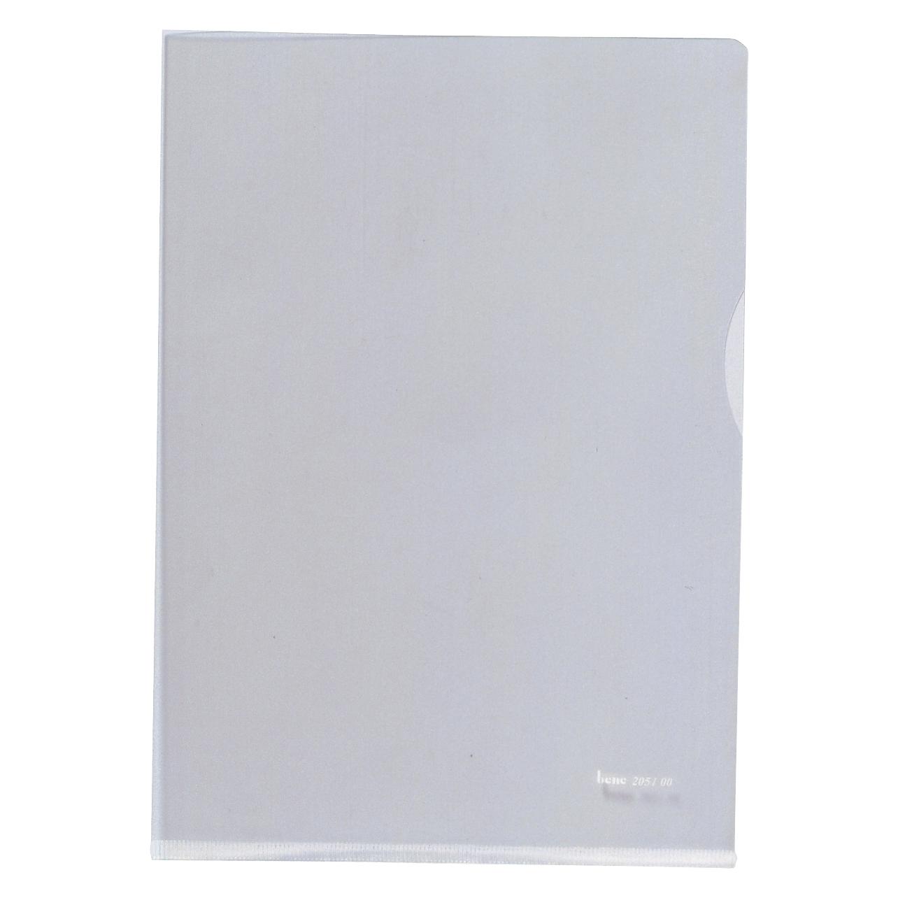 Bene 100 Sichthüllen DIN A4 transparent genarbt 0,11 mm (A4, 100x) (204800)