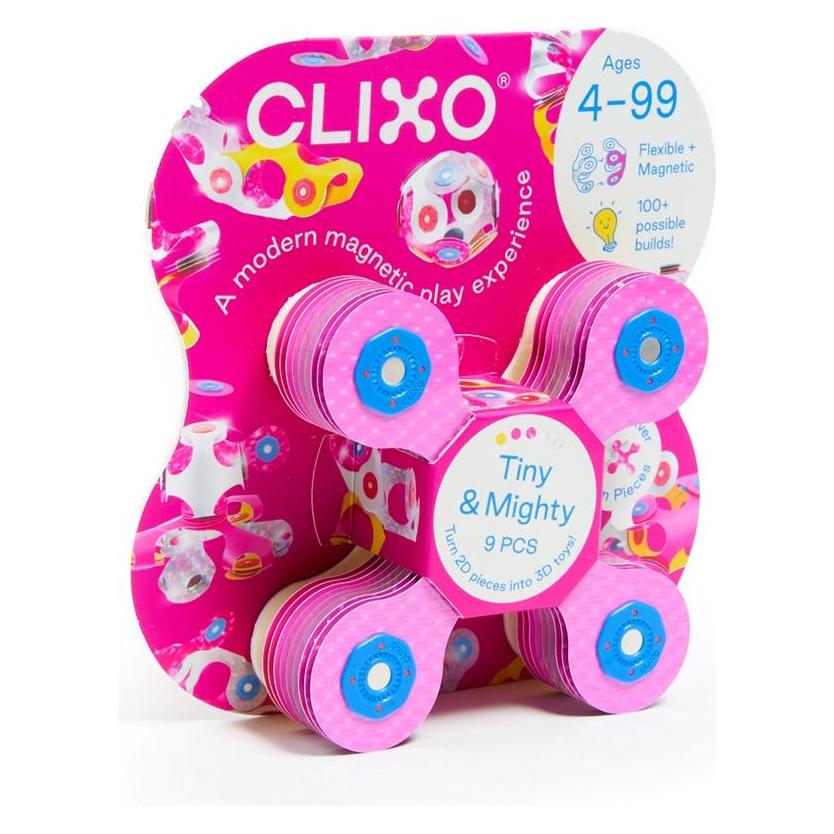 Clixo Tiny Mighty Sparkle - Magnetbaukasten, 9-teilig (8-MITY-SK9)