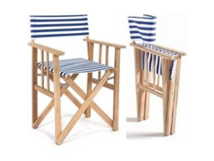 Chaise Metteur en Scène en Bois et Coton LONA