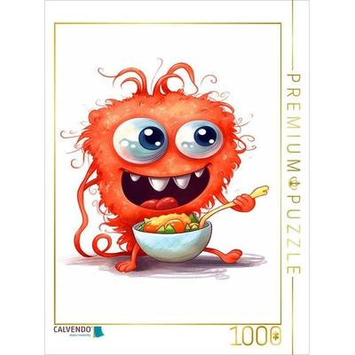 CALVENDO Puzzle Spagettimonster bittet zu Tisch | 1000 Teile Lege-Größe 64x48cm Foto-Puzzle für glückliche Stunden