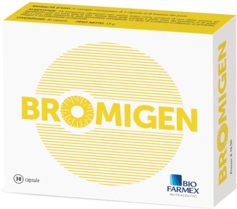 BIOFARMEX Srl Bromigen 30 capsule – Integratore naturale per digestione e intestino