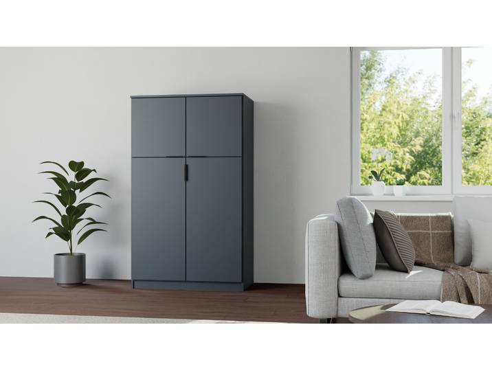 Armoire de rangement colorée sur mesure Pickawood Mélaminé premium Noir