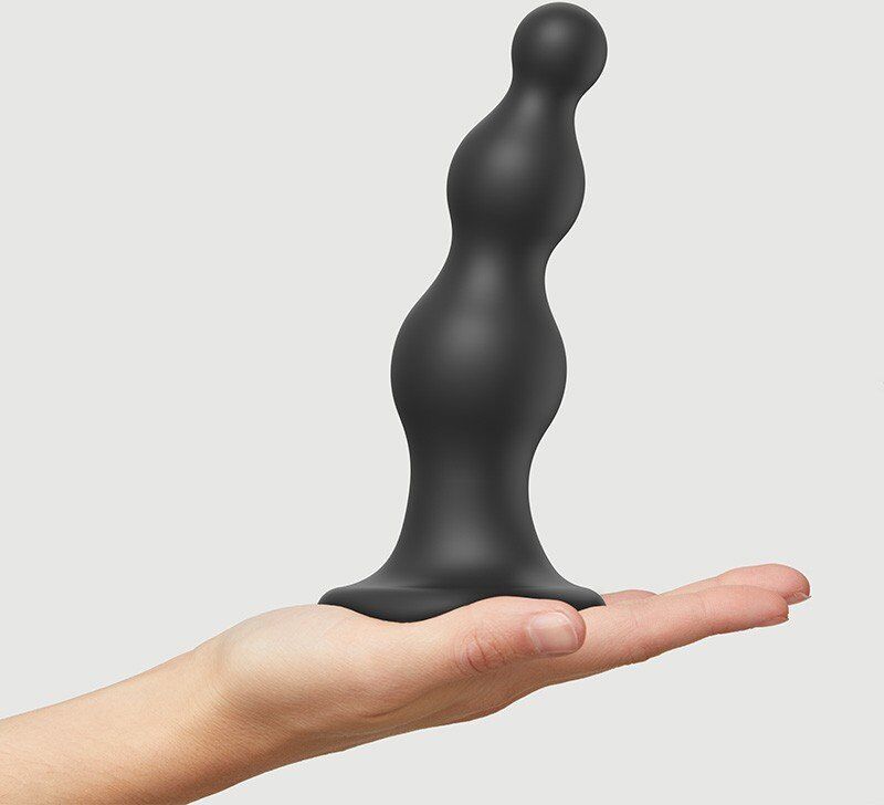 Strap-On-Me Plug anal BEADS Noir taille L