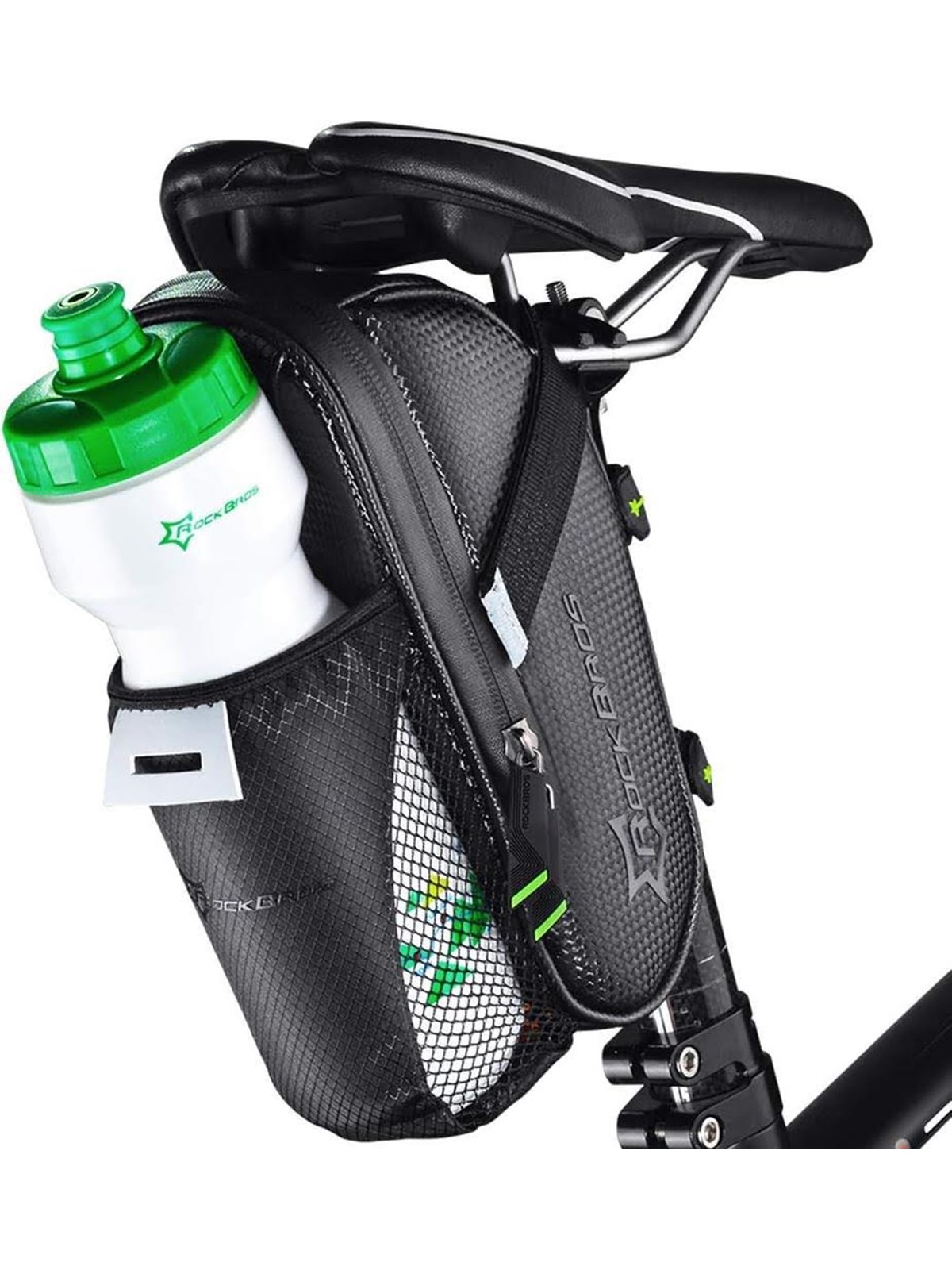 Rockbros C7-1 waterproof bicycle bag with saddle mounting 1.5l - black