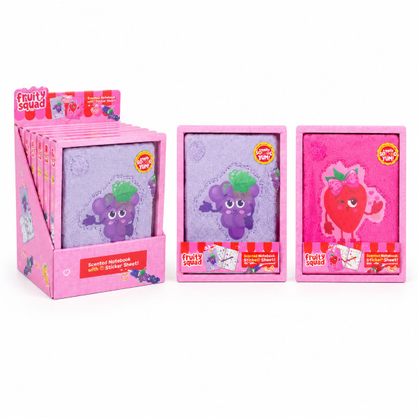 Fruitysquad FS253007 Geurend Notitieboek met 2 gelpennen