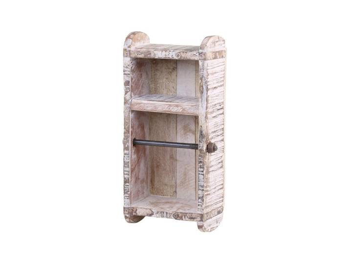 Toilettenpapierhalter CHIC LIVING WC-Papierhalterung,Backsteinfo , weiss (weiß), B:10cm, Toilettenpapierhalter, Toilettenpapierhalter