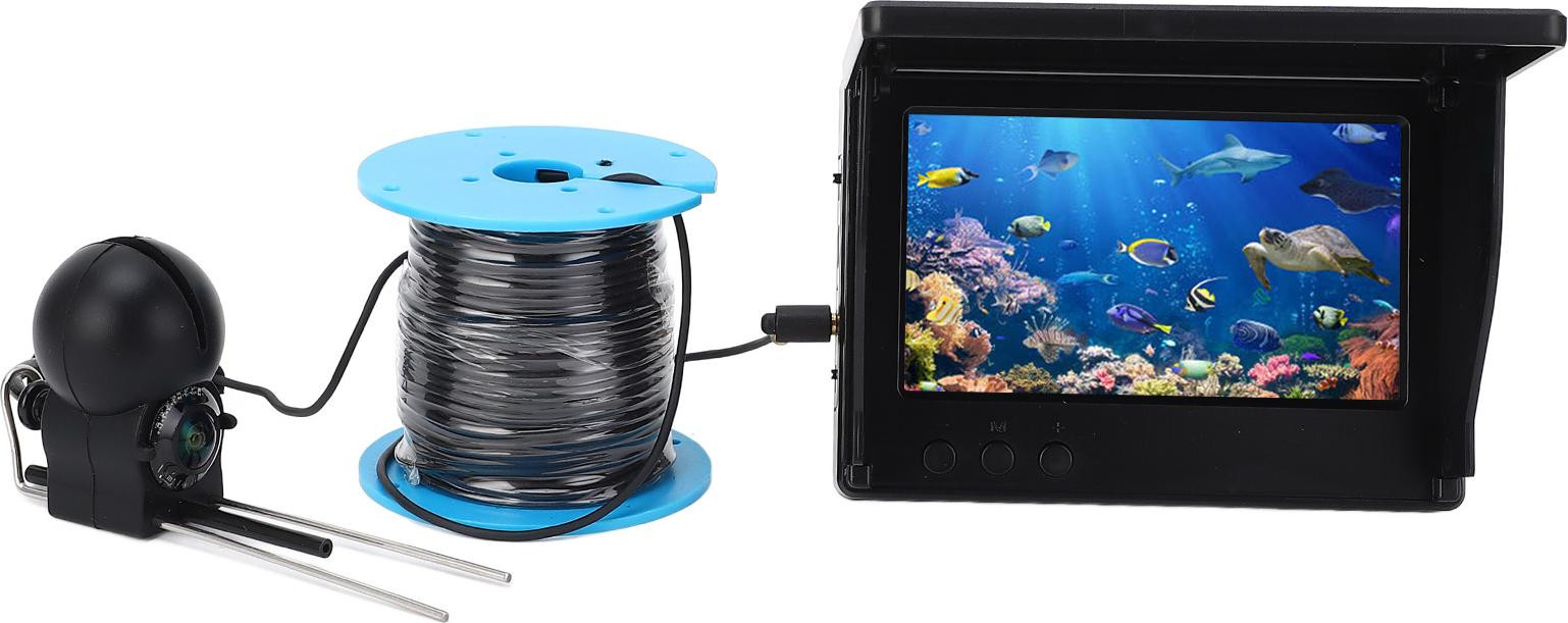 Cocosity Onderwater viscamera met 1080P HD beeld, 4,3 inch scherm en 30 meter kabel