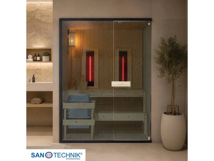 Sauna+Infrarotkabine GLACIER L geeignet für 2-3 Personen