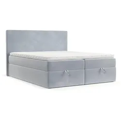 BOXBETT Velma 160/200 cm Hellgrau im Paros Stoff