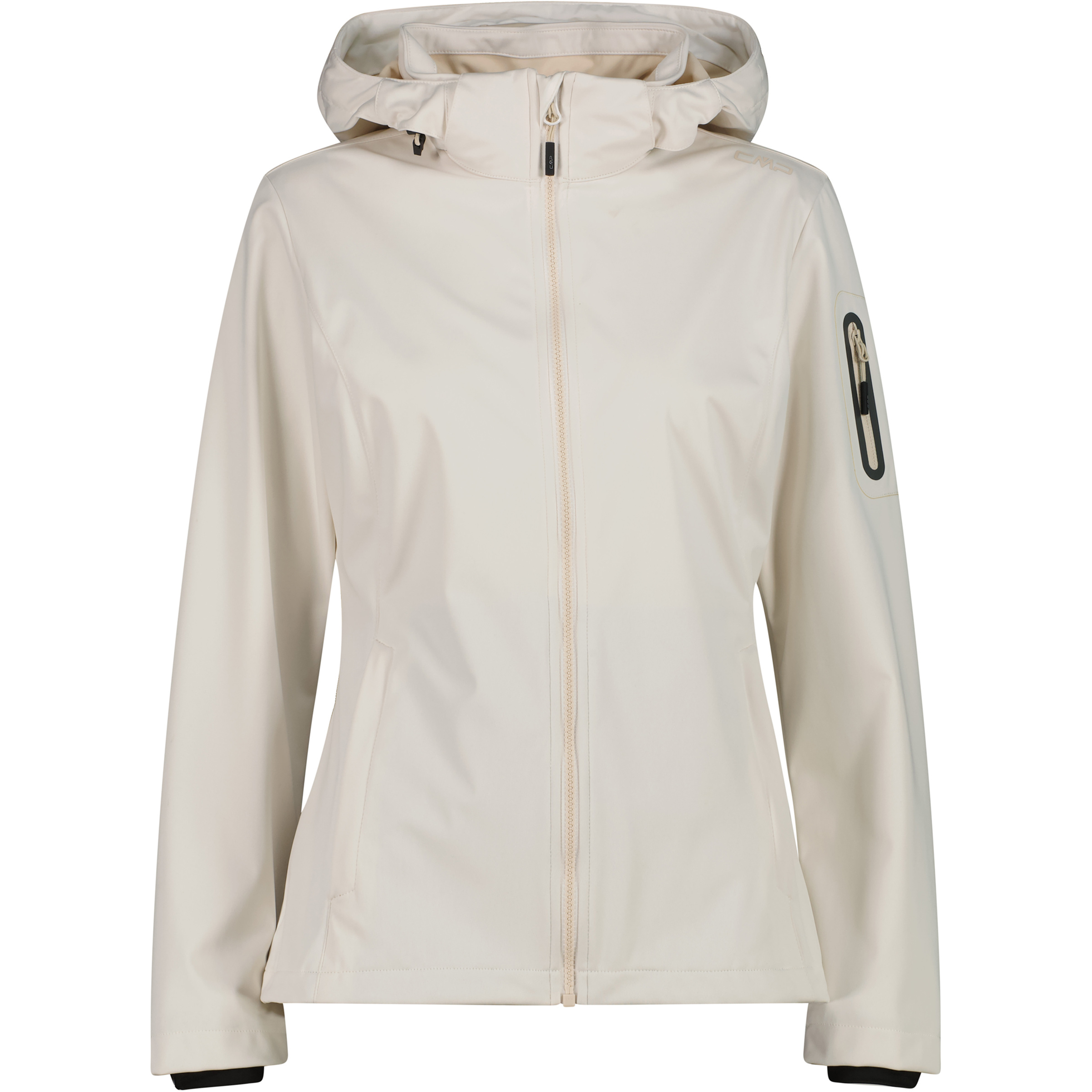 CMP Light Softshell Damen Softshelljacke beige Größe M Trekking Wasserabweisend Wasserabweisend