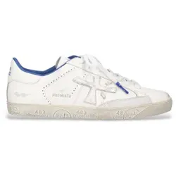 Premiata für Herren. STEVEN Steven Leder Sneakers weiß (45), Wohnung, Schnürsenkel, Lässig