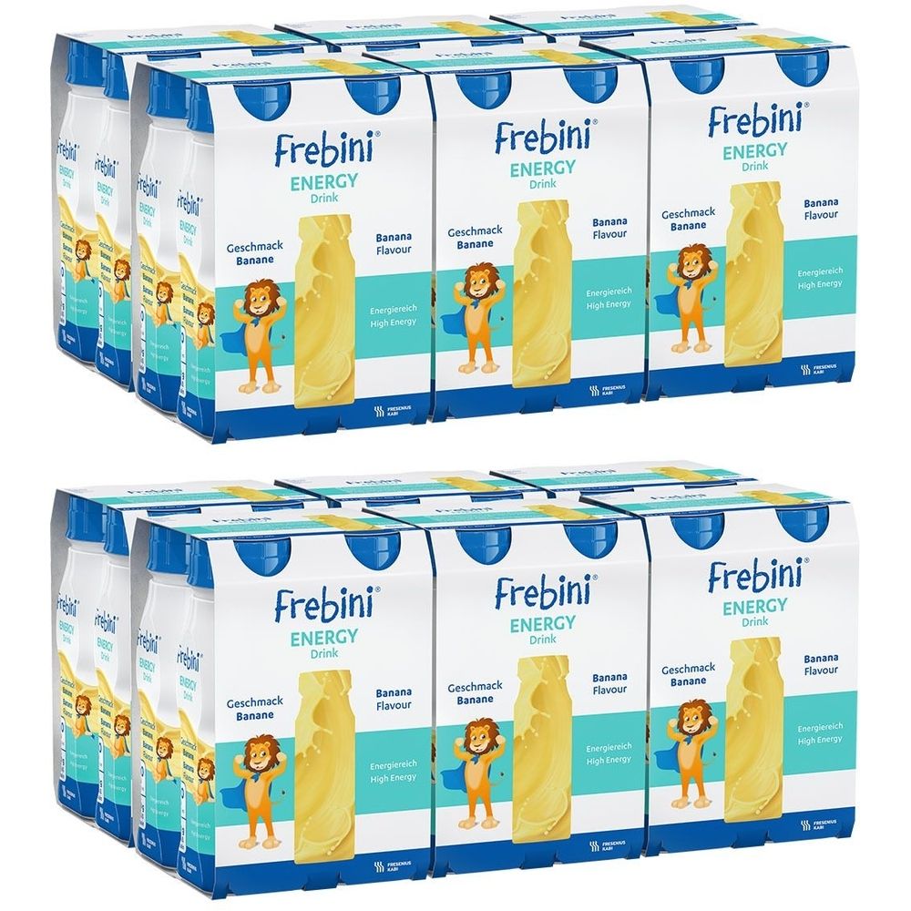 2x Frebini Energy Drink Banane Trinkflasche 2x6x4x200 ml Flüssigkeit