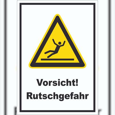 HB-Druck Vorsicht Rutschgefahr Aufkleber A6 (105x148mm)