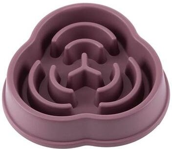 Uplifted Goods Slow Feed Dog Bowl Anti Overturning Dog Food Bowl purple 8.15 X 1.85in