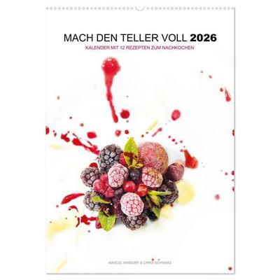 Mach den Teller voll 2026 (Wandkalender 2026 DIN A2 hoch), CALVENDO Monatskalender