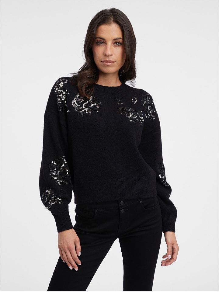 orsay Pullover in Schwarz - M