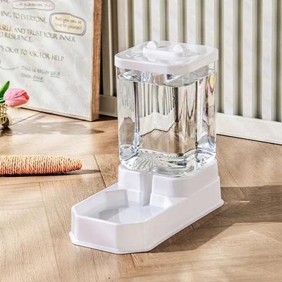 Inspired Finds Large Capacity Automatic Pet Water And Food Dispenser Set bucket