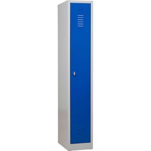 G-Office Spind WRC/1.1830, blau, 1 Abteil, mit Drehriegelschloss, 30 x 180 cm