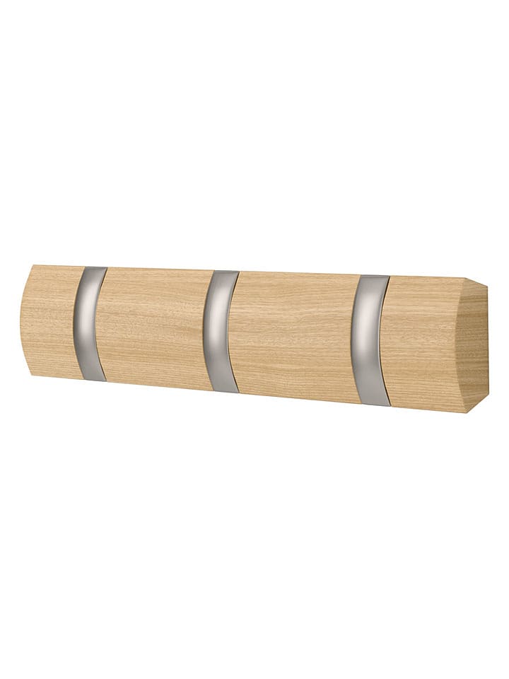 umbra Wandgarderobe ''Filip 3'' in Natur - (B)30 x (H)6 x (T)3 cm - onesize