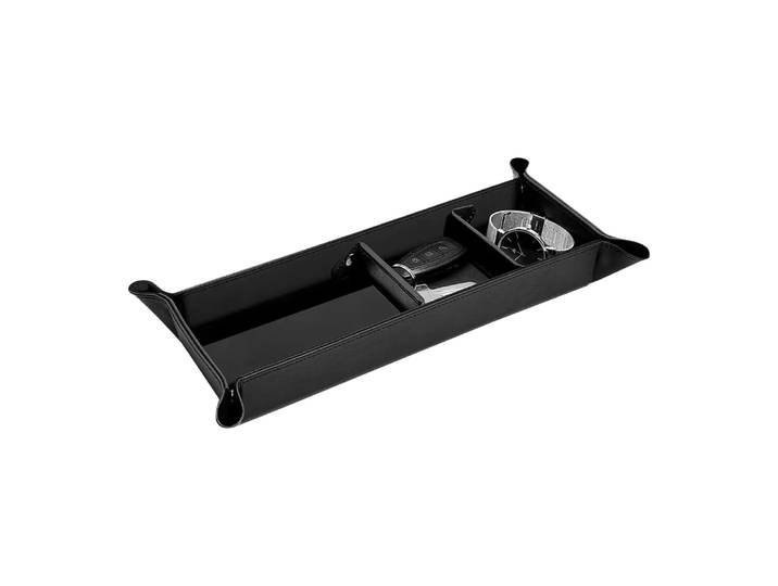 Schmuckhalter George, Stackers, schwarz, Kunstleder