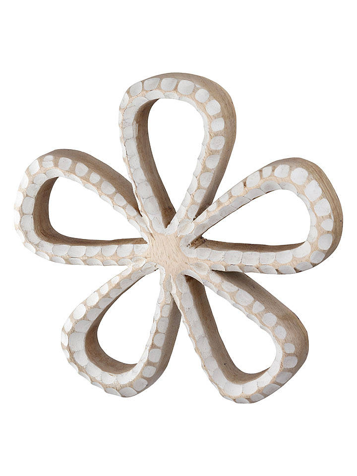 GILDE Dekoaufsteller "Puntino" in Beige - (B)20 x (H)20 x (T)3,5 cm - onesize