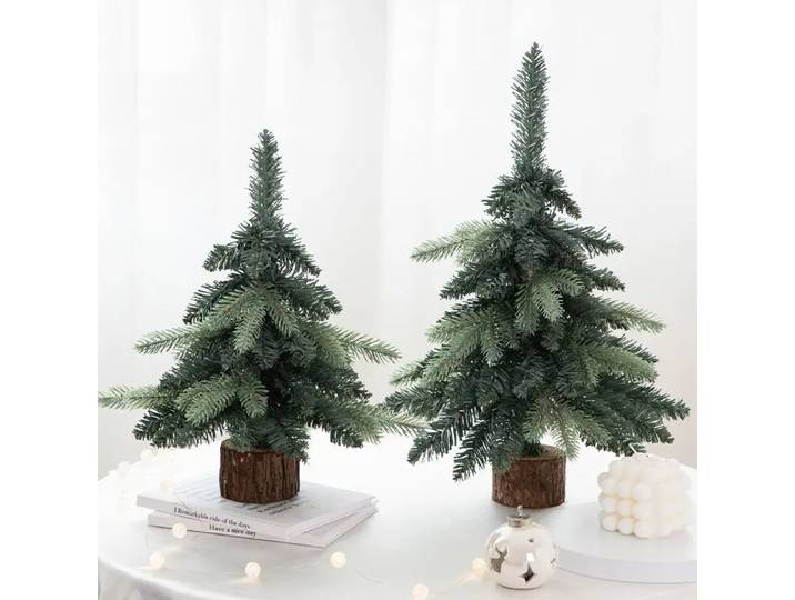 Mini petit arbre de noël créatif nordique, ornement de table, couronne de noël, ornement de fenêtre de vigne