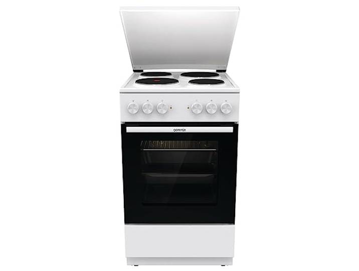Gorenje GE5A23WH Standherd, 74 Liter, PerfectGrill, Pizza Mode 300°C, AquaClean, Made in Europe, weiß