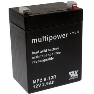 Multipower AGM-Batterie MP2,9-12R, 12 V, 2,9 Ah, Faston 4,8 mm Anschluss