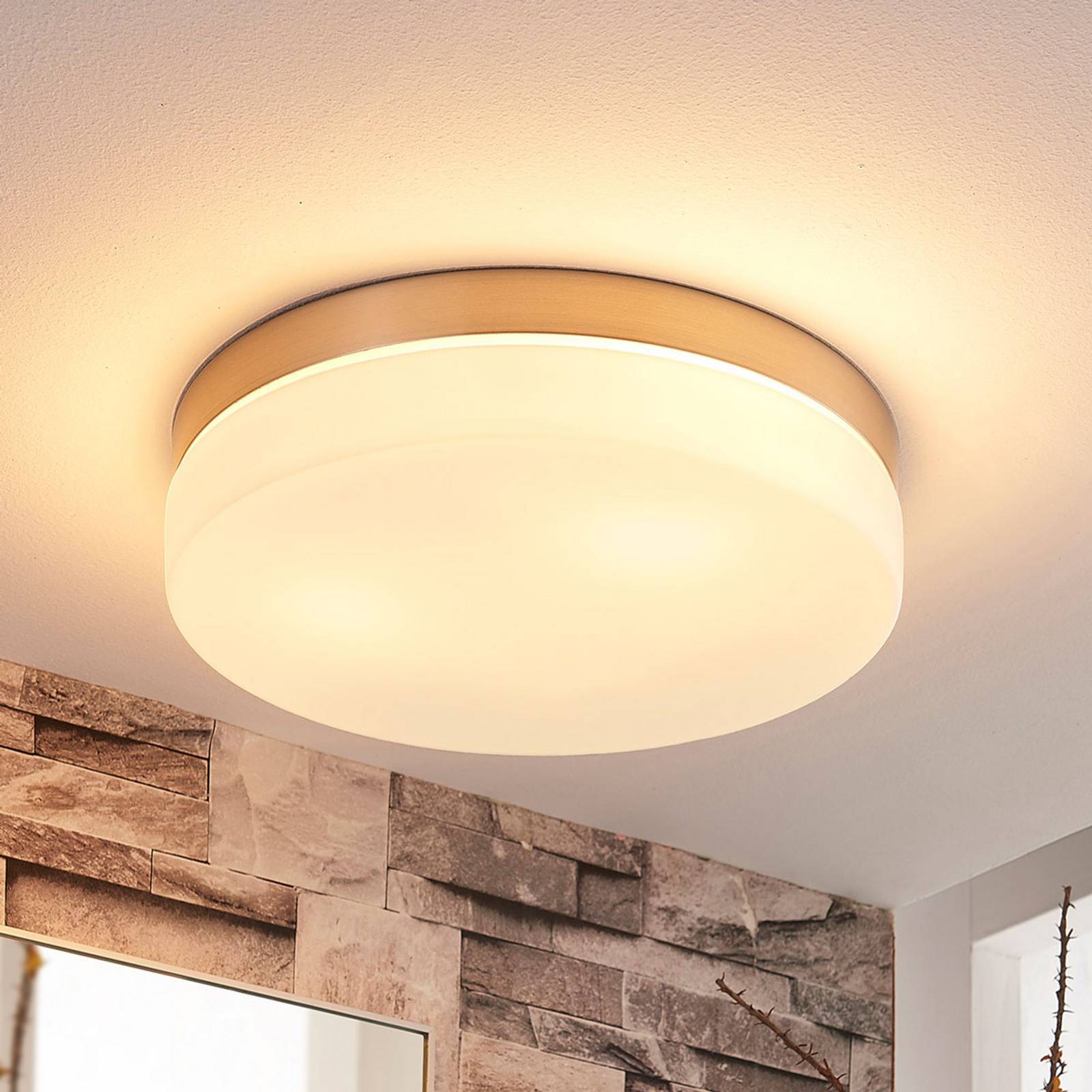 Ceiling Light Amilia Lindby, dimmable, Bathroom, Glass, Modern, Ceiling Light