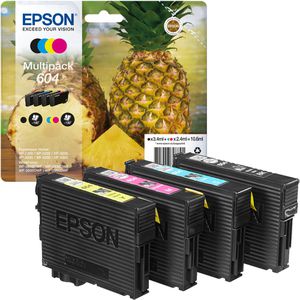 Epson 604 C13T10G640 Ananas, Multipack, schwarz, cyan, magenta, gelb Tinte