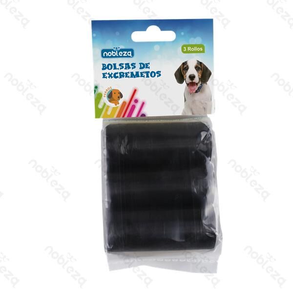 Nobleza Sacchetti Igienici per Cani 3 Rotoli Neri