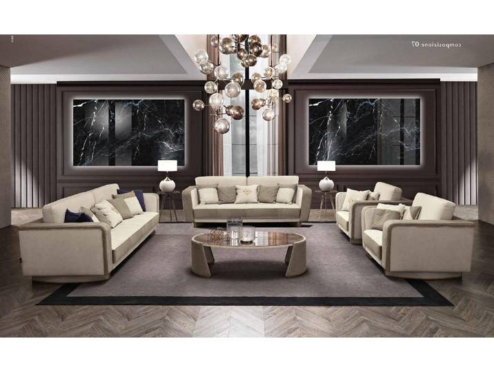 Xlmoebel Polstergarnitur Luxuriöse Sofagarnitur in elegantem Design für höchsten Komfort, (Sofagarnitur, 2-tlg., Sofagarnitur 3+2 Sitzer), Hergestellt in Europa