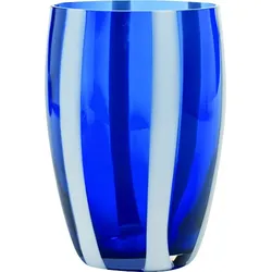 Gessato Wasserglas 320 ml blau