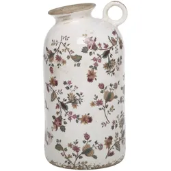 Chic Antique Nancy Vase mit Blumenmotiv, H26/D14 cm