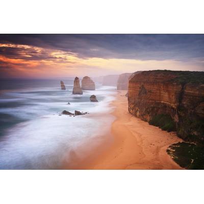Fototapete PAPERMOON "Zwölf Apostel Great Ocean Rd", bunt, B:4,5m L:2,8m, Vlies, Tapeten