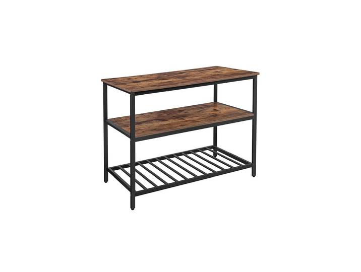 Regal VASAGLE Küchenregal mit 3 Ablagen , braun, B:120cm H:90cm T:60cm, Regale, Regal