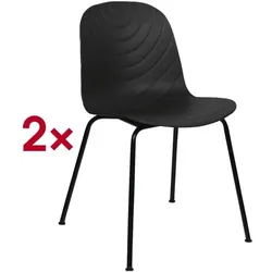 meet 2er-Set Stuhl »meet - Vertigo« schwarz, 46 cm