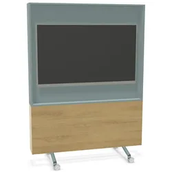 Sedus se:lab monitor wall Monitorwand auf Rollen - Fjordgrün (K88) / Eiche Natur (K82)