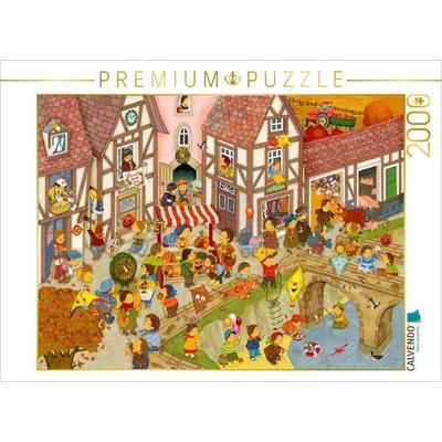 CALVENDO Puzzle Mein Dorf im Herbst | 2000 Teile Lege-Größe 90x67cm Foto-Puzzle für glückliche Stunden