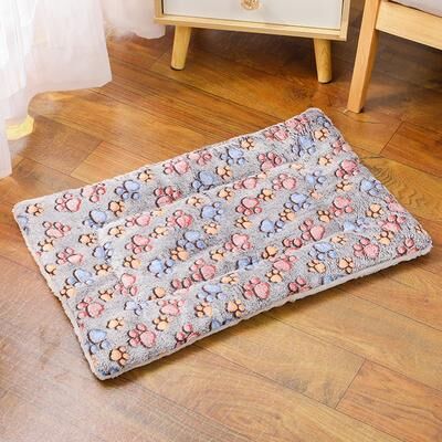 Quick Pick Pro Cozy Plush Cat Bed & Pet Sleeping Mat For Cats Puppies & Small Dogs l brown
