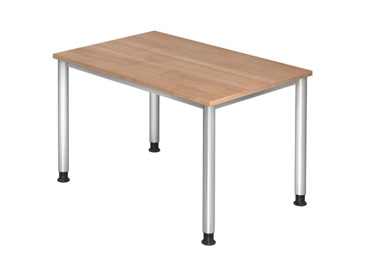 HILO 12 S Schreibtisch 120 x 80 höhenverstellbar Nussbaum