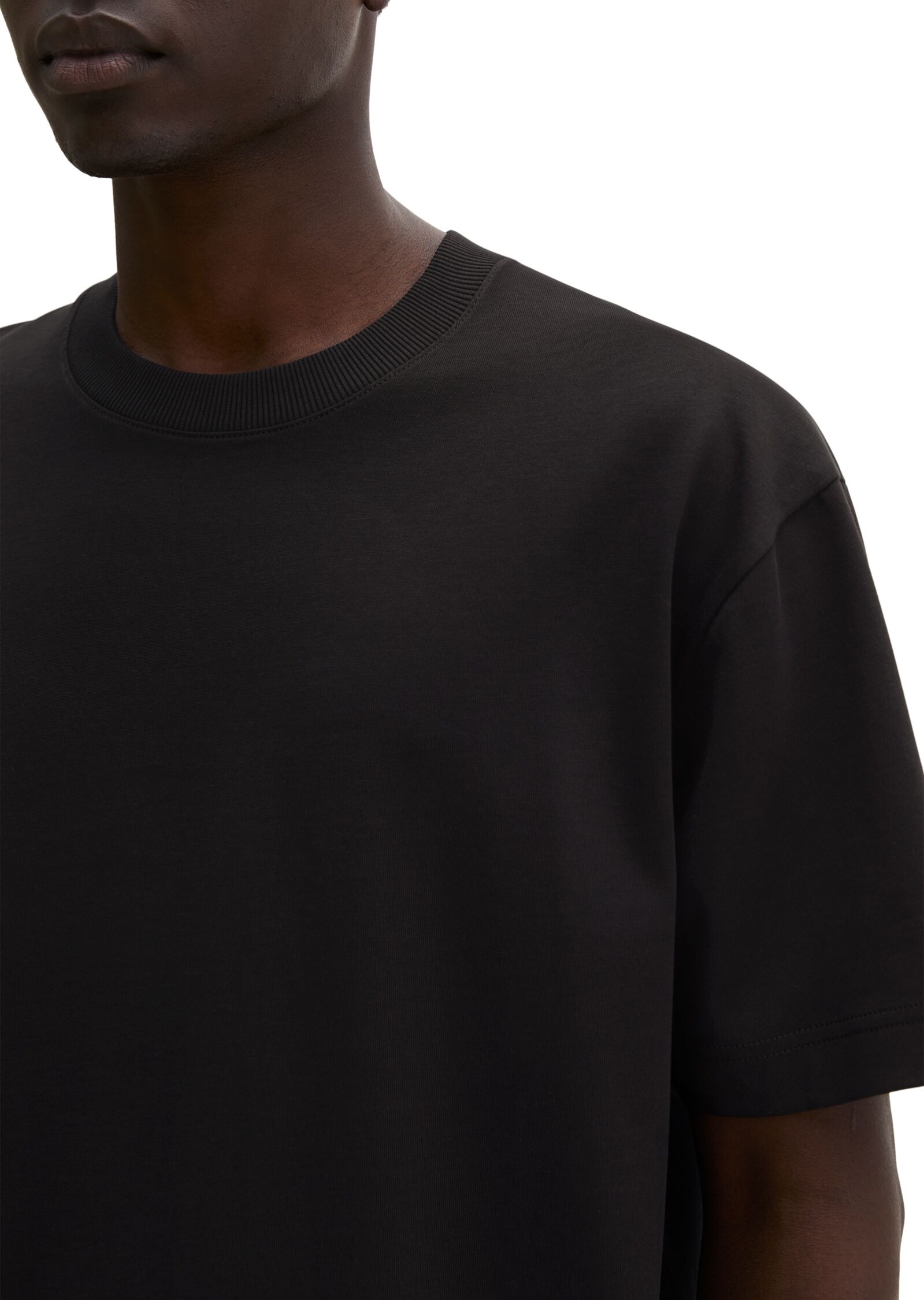 Marc O' Polo T-Shirt MARC O'POLO, Herren, Gr. L, schwarz, Obermaterial: 100% Baumwolle, Rundhals, Shirts T-Shirt, relaxed fit aus schwerem Bio-Baumwoll-Jersey schwarz L