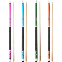 VEVOR Billardqueue 4 Stk. (1473,2 mm / 510/538/566/595 g) aus kanadischem Ahornholz mit ABS-Verbindungsring, Billardstock geeignet für Bar Zuhause Büro Amerikanisches 9-Ball-Spiel, pool cue